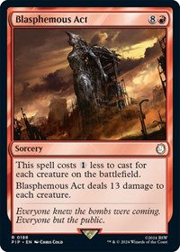Blasphemous Act, Universes Beyond: Fallout