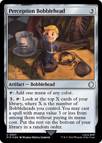Perception Bobblehead (Surge Foil), Universes Beyond: Fallout