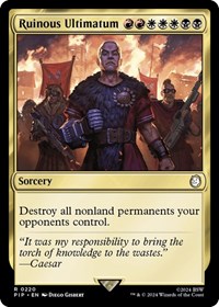 Ruinous Ultimatum, Universes Beyond: Fallout