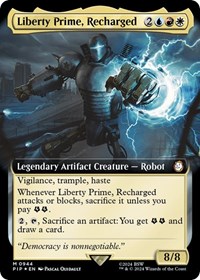 Liberty Prime, Recharged (Extended Art) (Surge Foil), Universes Beyond: Fallout