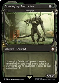 Scrounging Deathclaw - Tarmogoyf (Showcase) (Surge Foil), Universes Beyond: Fallout