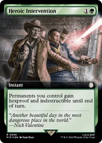 Heroic Intervention (Extended Art) (Surge Foil), Universes Beyond: Fallout