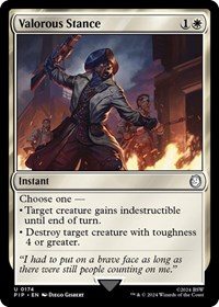 Valorous Stance, Universes Beyond: Fallout