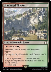 Sheltered Thicket, Universes Beyond: Fallout