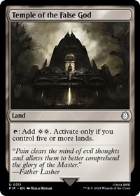 Temple of the False God, Universes Beyond: Fallout