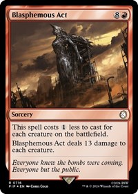Blasphemous Act (Surge Foil), Universes Beyond: Fallout