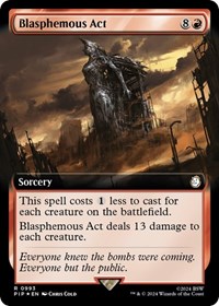 Blasphemous Act (Extended Art) (Surge Foil), Universes Beyond: Fallout
