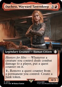 Duchess, Wayward Tavernkeep (Extended Art) (Surge Foil), Universes Beyond: Fallout