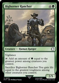 Bighorner Rancher, Universes Beyond: Fallout