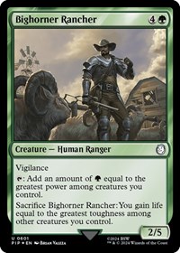 Bighorner Rancher (Surge Foil), Universes Beyond: Fallout
