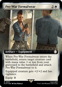 Pre-War Formalwear (Extended Art) (Surge Foil), Universes Beyond: Fallout