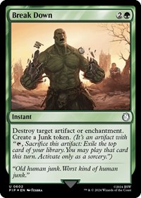 Break Down (Surge Foil), Universes Beyond: Fallout
