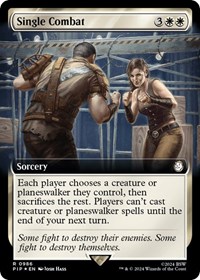 Single Combat (Extended Art) (Surge Foil), Universes Beyond: Fallout