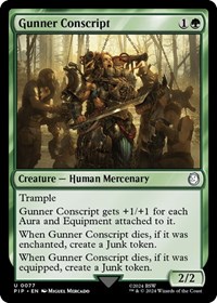 Gunner Conscript, Universes Beyond: Fallout