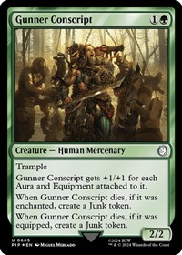 Gunner Conscript (Surge Foil), Universes Beyond: Fallout