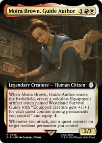 Moira Brown, Guide Author (Extended Art) (Surge Foil), Universes Beyond: Fallout