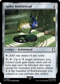 Agility Bobblehead (Surge Foil), Universes Beyond: Fallout