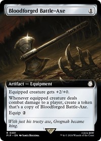 Bloodforged Battle-Axe (Extended Art), Universes Beyond: Fallout