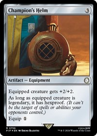 Champion's Helm (Surge Foil), Universes Beyond: Fallout