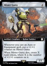 Mister Gutsy (Extended Art) (Surge Foil), Universes Beyond: Fallout