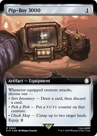 Pip-Boy 3000 (Extended Art) (Surge Foil), Universes Beyond: Fallout