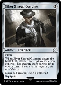 Silver Shroud Costume (Surge Foil), Universes Beyond: Fallout