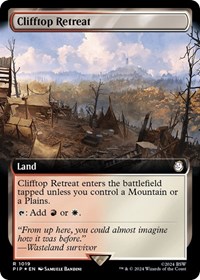 Clifftop Retreat (Extended Art) (Surge Foil), Universes Beyond: Fallout