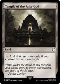 Temple of the False God (Surge Foil), Universes Beyond: Fallout