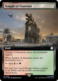 Temple of Abandon (Extended Art) (Surge Foil), Universes Beyond: Fallout