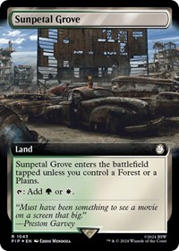 Sunpetal Grove (Extended Art) (Surge Foil), Universes Beyond: Fallout