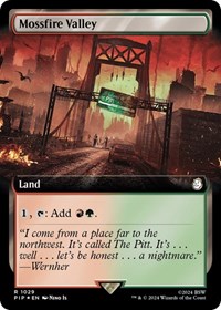 Mossfire Valley (Extended Art) (Surge Foil), Universes Beyond: Fallout
