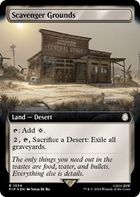 Scavenger Grounds (Extended Art) (Surge Foil), Universes Beyond: Fallout