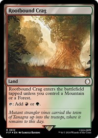 Rootbound Crag (Surge Foil), Universes Beyond: Fallout