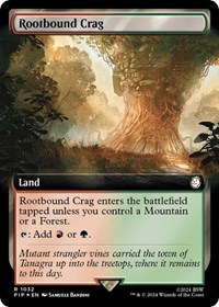 Rootbound Crag (Extended Art) (Surge Foil), Universes Beyond: Fallout