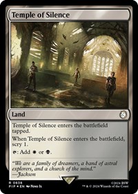 Temple of Silence (Surge Foil), Universes Beyond: Fallout