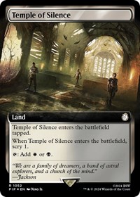 Temple of Silence (Extended Art) (Surge Foil), Universes Beyond: Fallout
