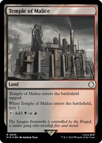 Temple of Malice (Surge Foil), Universes Beyond: Fallout