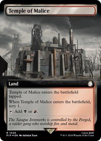 Temple of Malice (Extended Art) (Surge Foil), Universes Beyond: Fallout