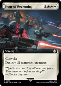 Hour of Reckoning (Extended Art) (Surge Foil), Universes Beyond: Fallout