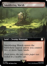 Smoldering Marsh (Extended Art) (Surge Foil), Universes Beyond: Fallout