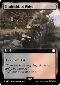 Shadowblood Ridge (Extended Art) (Surge Foil), Universes Beyond: Fallout