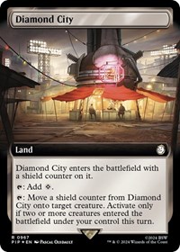 Diamond City (Extended Art) (Surge Foil), Universes Beyond: Fallout