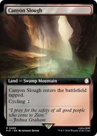 Canyon Slough (Extended Art), Universes Beyond: Fallout