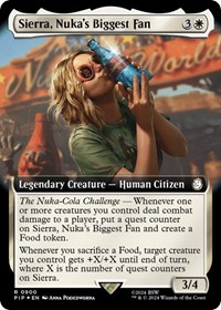 Sierra, Nuka's Biggest Fan (Extended Art) (Surge Foil), Universes Beyond: Fallout