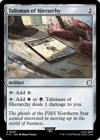 Talisman of Hierarchy, Universes Beyond: Fallout