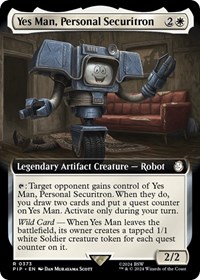 Yes Man, Personal Securitron (Extended Art), Universes Beyond: Fallout
