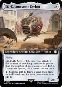 ED-E, Lonesome Eyebot (Extended Art) (Surge Foil), Universes Beyond: Fallout