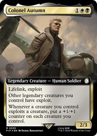 Colonel Autumn (Extended Art) (Surge Foil), Universes Beyond: Fallout