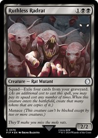 Ruthless Radrat (Surge Foil), Universes Beyond: Fallout