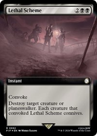 Lethal Scheme (Extended Art) (Surge Foil), Universes Beyond: Fallout